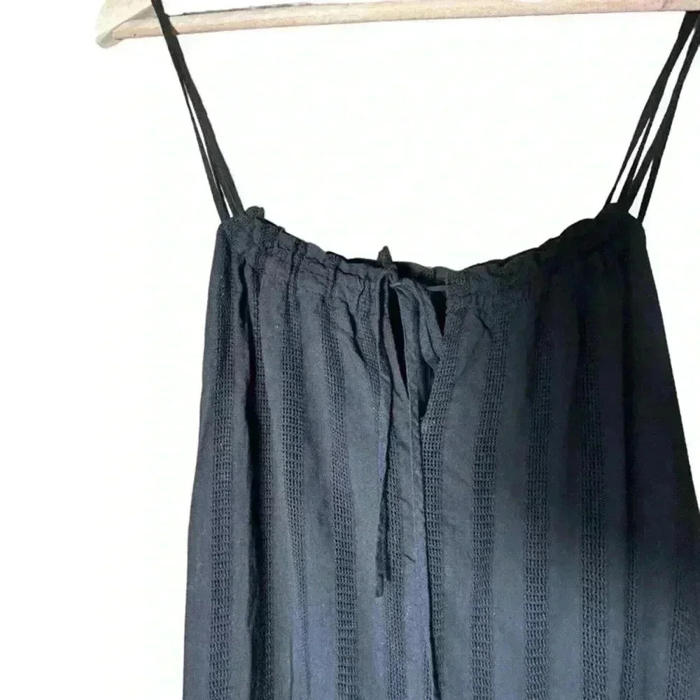 BB Dakota Steve Madden Flowget About It Dress Women's M Black Loose Flowy Maxi - Picture 3 of 7